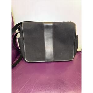 Coach Black Nylon And Leather Messenger Bag